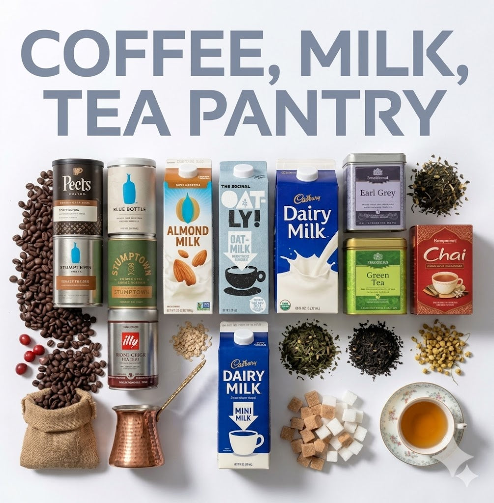 Coffee, Milk, Tea Pantry