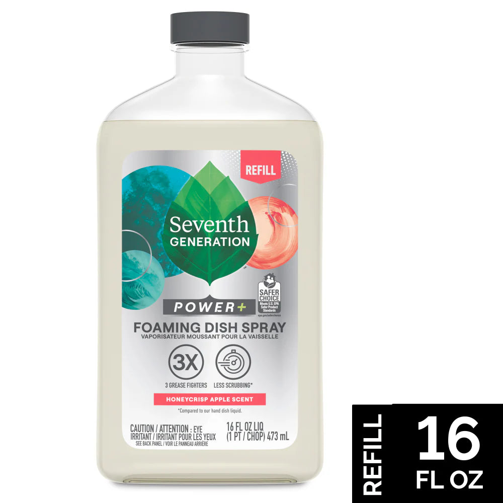 Seventh Generation Honeycrisp Apple foaming Dish Spray