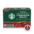 Starbucks K-Cup Coffee Pods, Flavored Hot or Iced Coffee, Cinnamon Dolce 10 cup