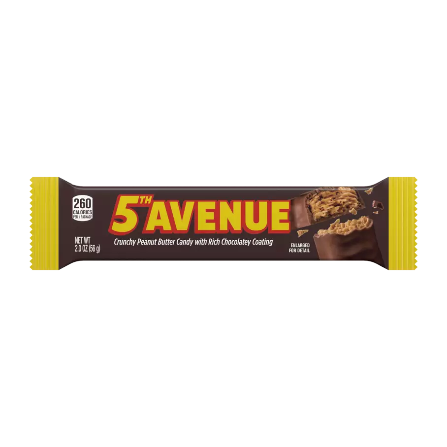 5TH AVENUE Crunchy Peanut Butter in Chocolate Candy Bar