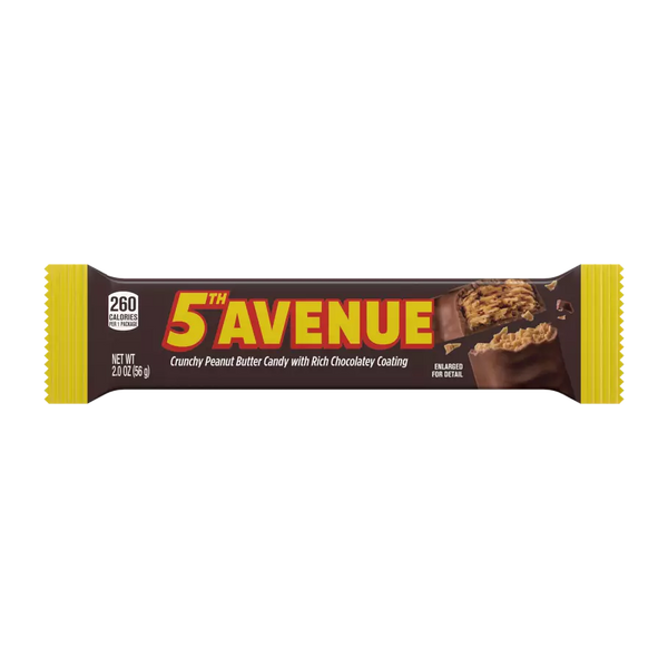 5TH AVENUE Crunchy Peanut Butter in Chocolate Candy Bar