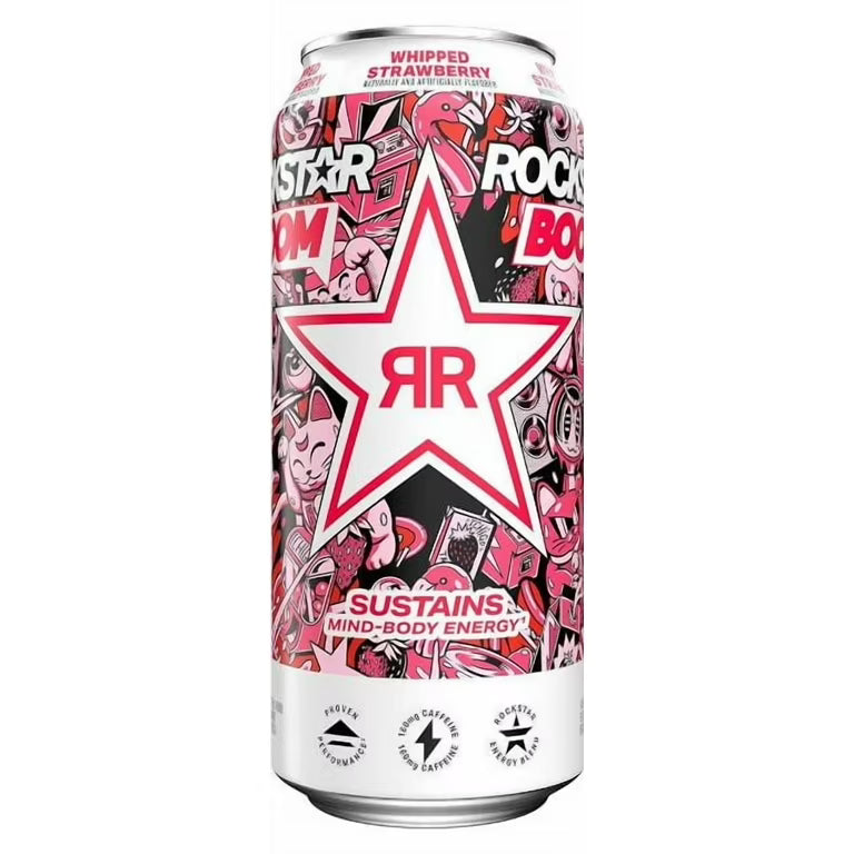Rockstar Boom! Whipped & Blended Strawberry