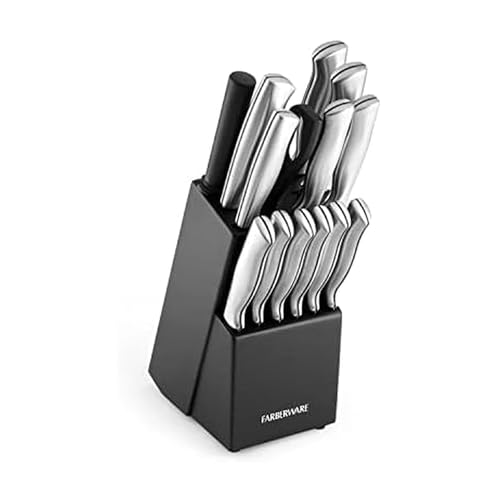 FARBERWARE High-Carbon Knife Set Wood Block