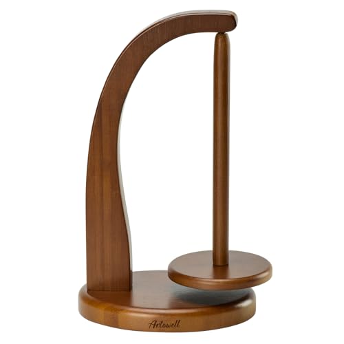 Artowell Wooden Yarn Holder Spinner Walnut