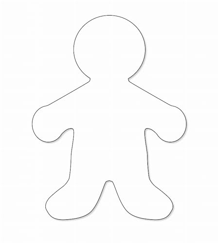 Hygloss White People Shape Cut-Outs 25-Pack 16 Inch