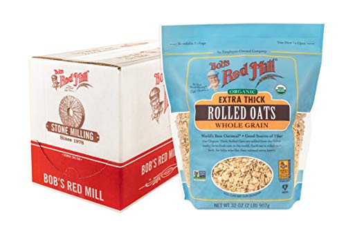 Bob's Red Mill Thick Rolled Oats Organic 32oz 4 Pack