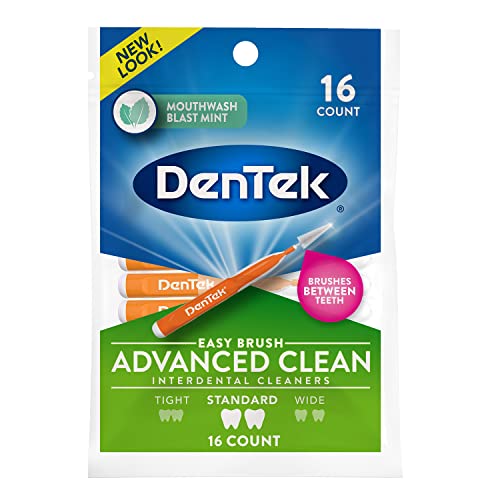 DenTek Easy Brush Mint Interdental Cleaners 16 Count
