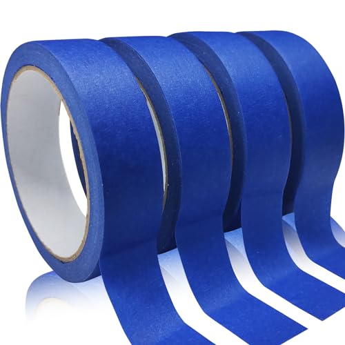 Premium Blue Painters Tape No Residue 0.94x22yd 4 Rolls