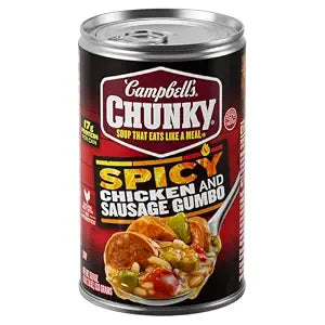 campbell's chunky soup that eats like a meal Spicy Chicken and Sausage Gumbo 18.8oz