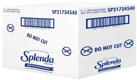 Splenda Brown Sugar Blend Sweetener 1lb 6-Pack