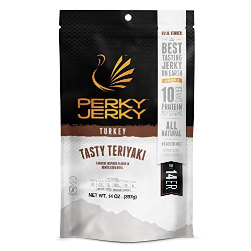 Perky Jerky Tasty Teriyaki Turkey Jerky 14oz
