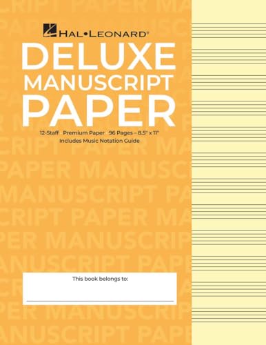 Deluxe Gold Wirebound Manuscript Paper Notebook