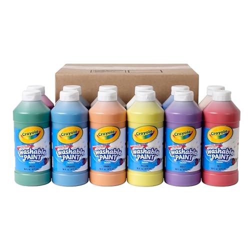 Crayola Washable Paint Assorted 12-Pack 16oz