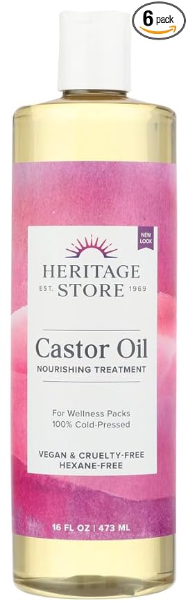 HERITAGE STORE CASTOR OIL, 16 FZ