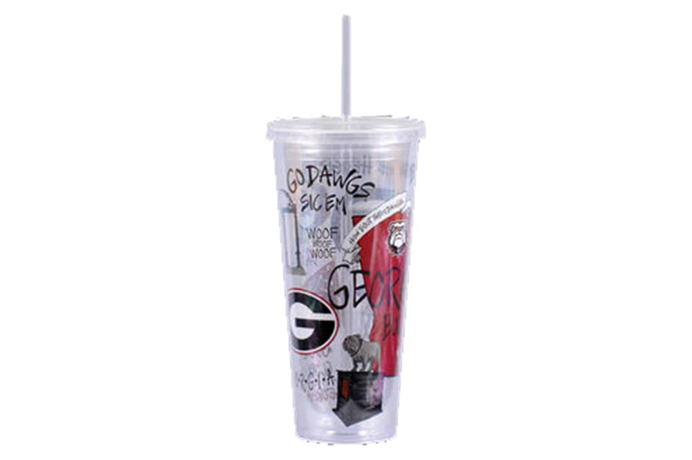 Magnolia Lane Georgia Bulldogs Tumbler with Lid 22oz