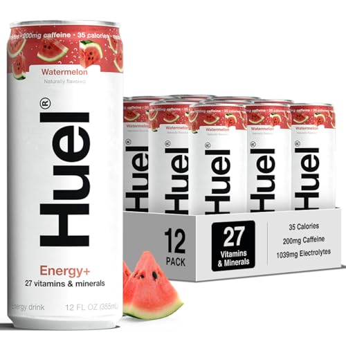 Huel Energy+ Watermelon 12oz Cans 12-Pack