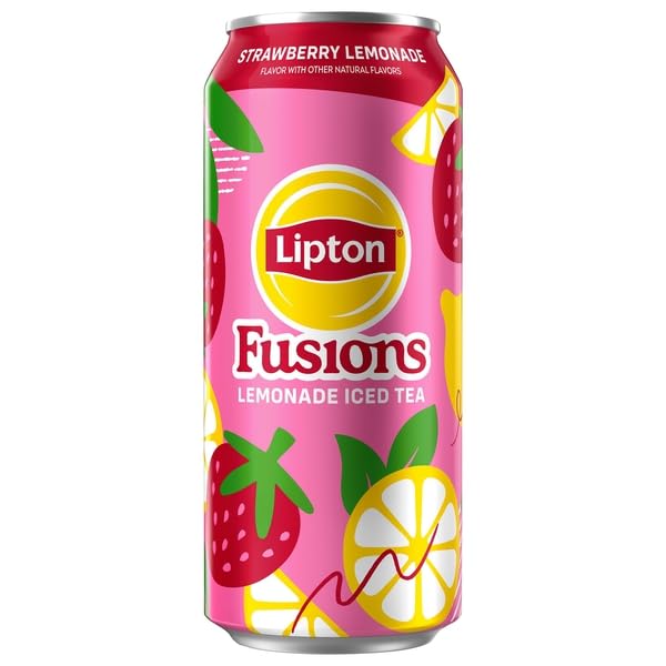Lipton Fusions Strawberry Lemonade 16oz Cans