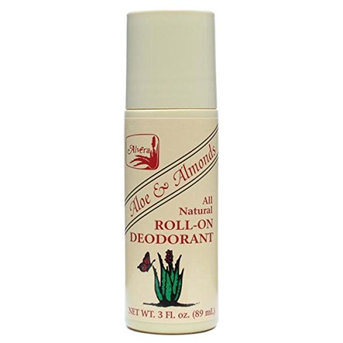 Alvera All Natural Roll-On Deodorant Aloe & Almonds - 3 Fl Oz