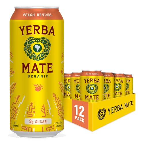 Yerba Madre Peach Revival Yerba Mate 15.5oz 12-Pack