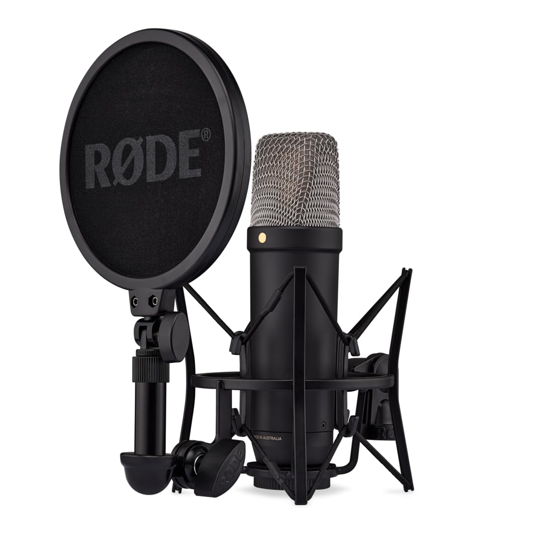 RÿDE NT1 5th Gen Condenser Microphone with XLR/USB, Black