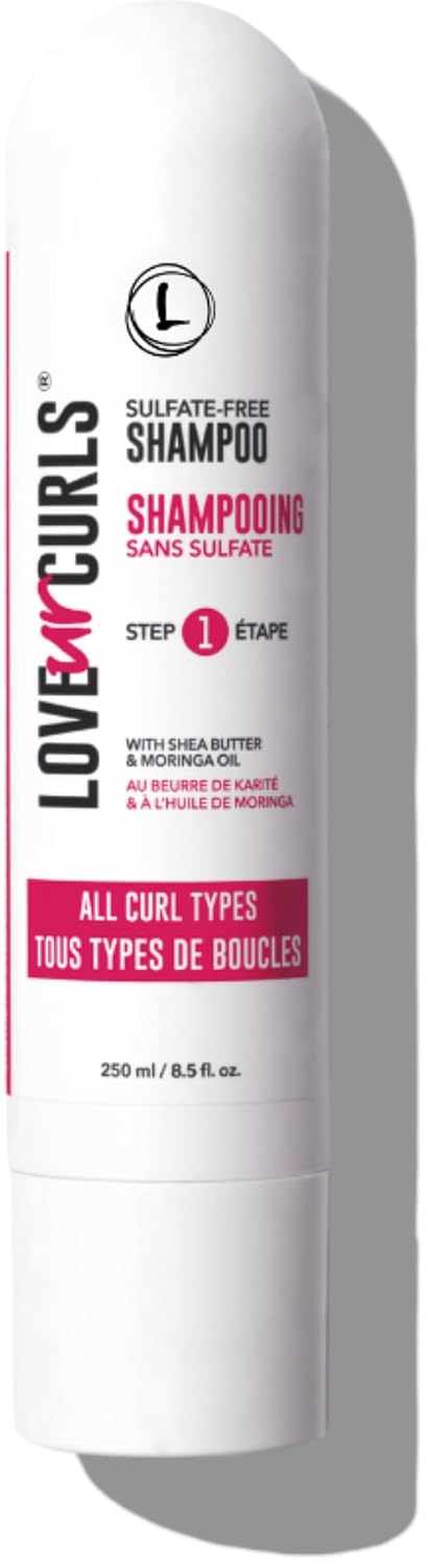 Love ur Curls Step 1 Sulfate Free Shampoo All Curl Types w/ Shea Butter & Moringa Oil 8.5oz
