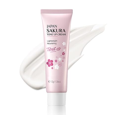 LAIKOU Japan Sakura Facial Moisturizer Tone-up Cream, Sakura Essence Glow Face Moisturizer Cream 1.06oz