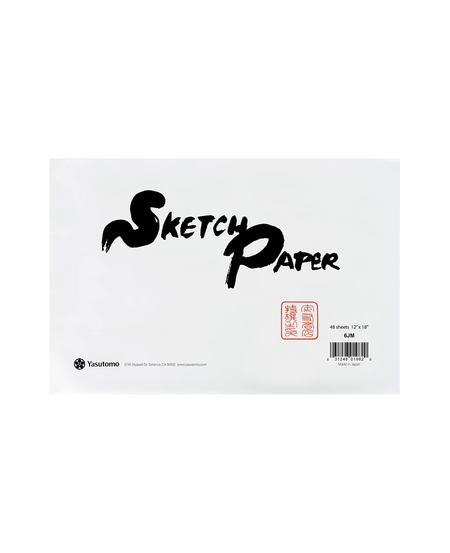 Yasutomo Rice Paper Sketch Pad 12x18 50 Sheets