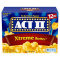 Act II Xtreme Butter Microwave Popcorn, 2.75 oz., 12-Count Bags