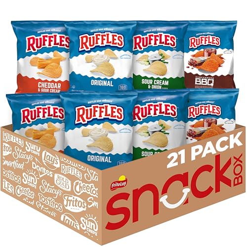 Ruffles Potato Chips Variety Pack 1oz 21 Bags