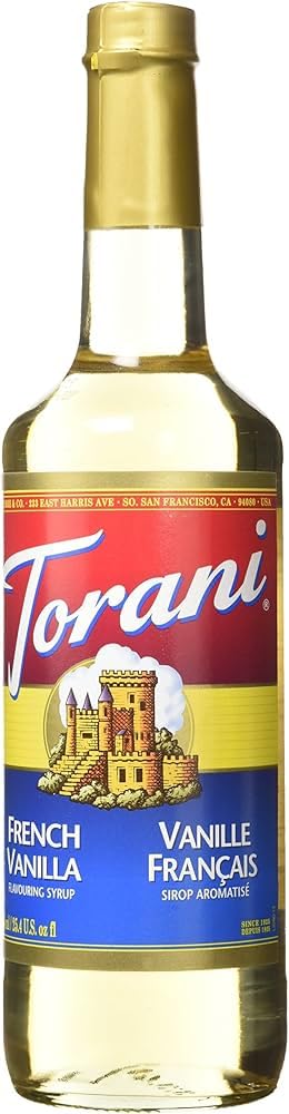 Torani Syrup, French Vanilla, 25.4-Ounce Bottles