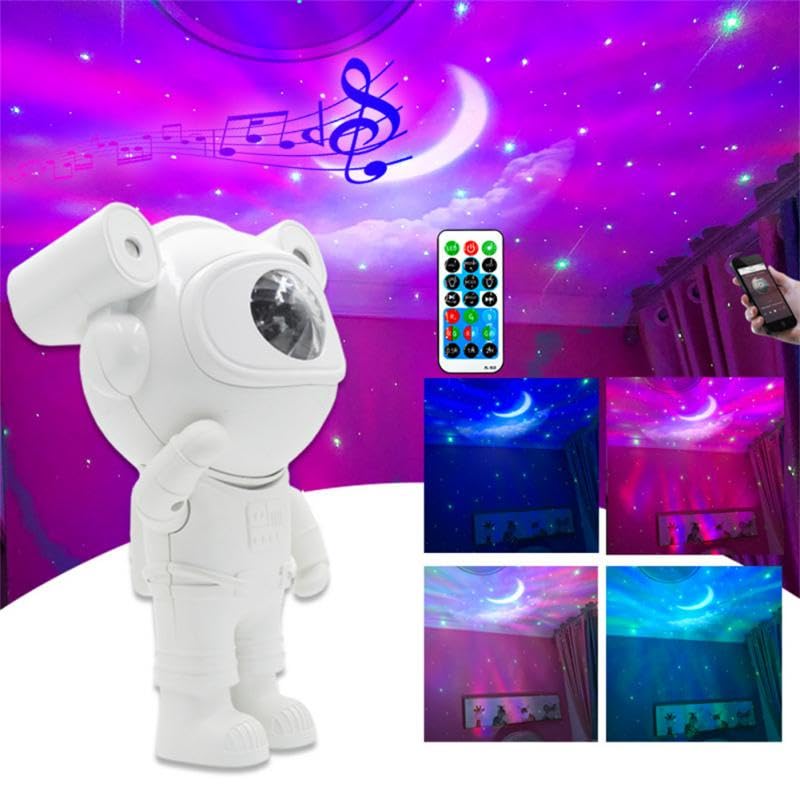 Astronaut Star Projector Galaxy Night Light Remote