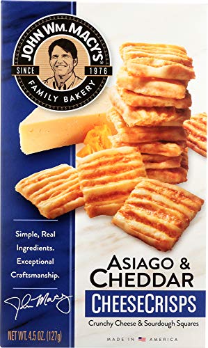 John Macys Asiago Cheddar Cheese Crisps 4.5oz