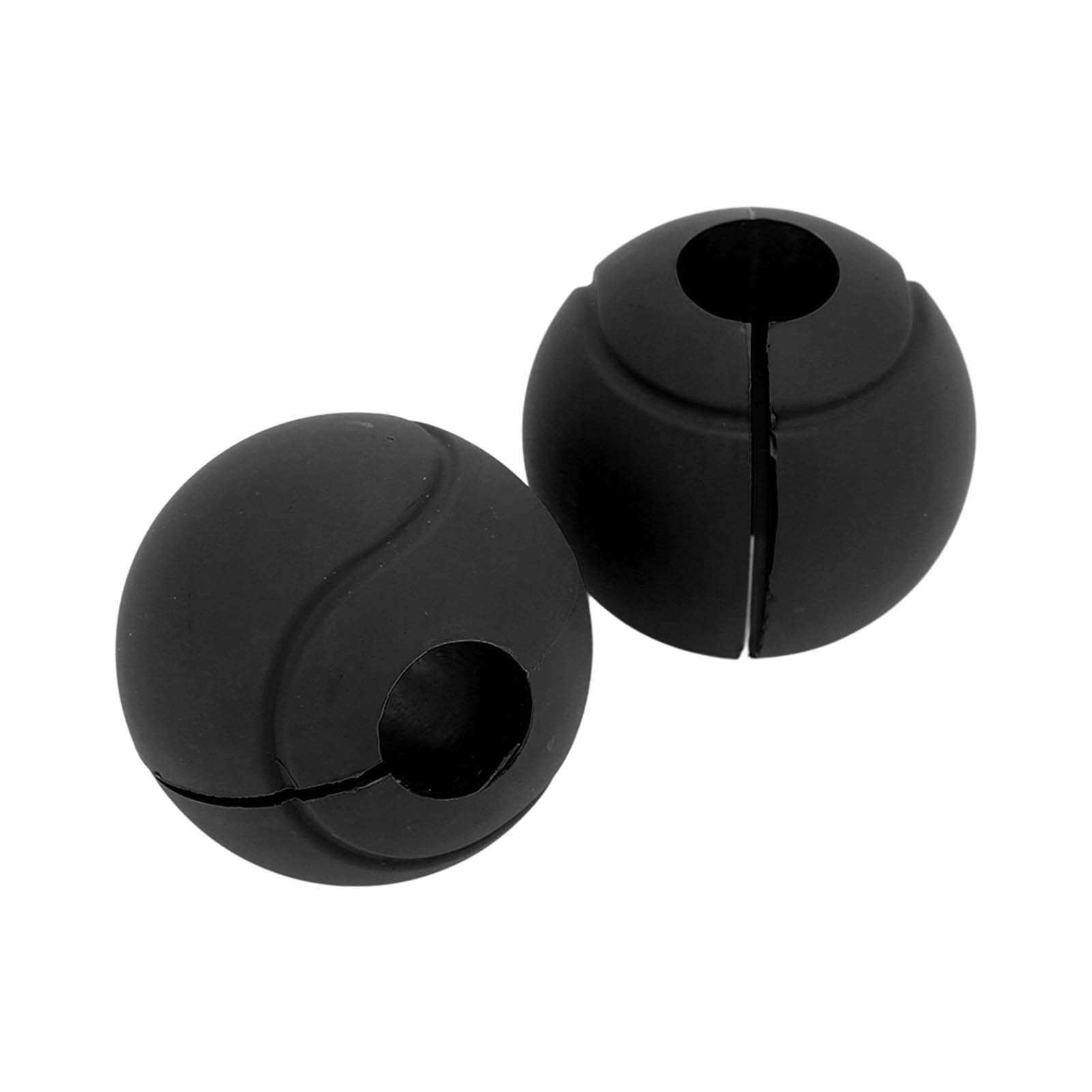 Dilwe Barbell Dumbbell Curved Silicone Grips Black