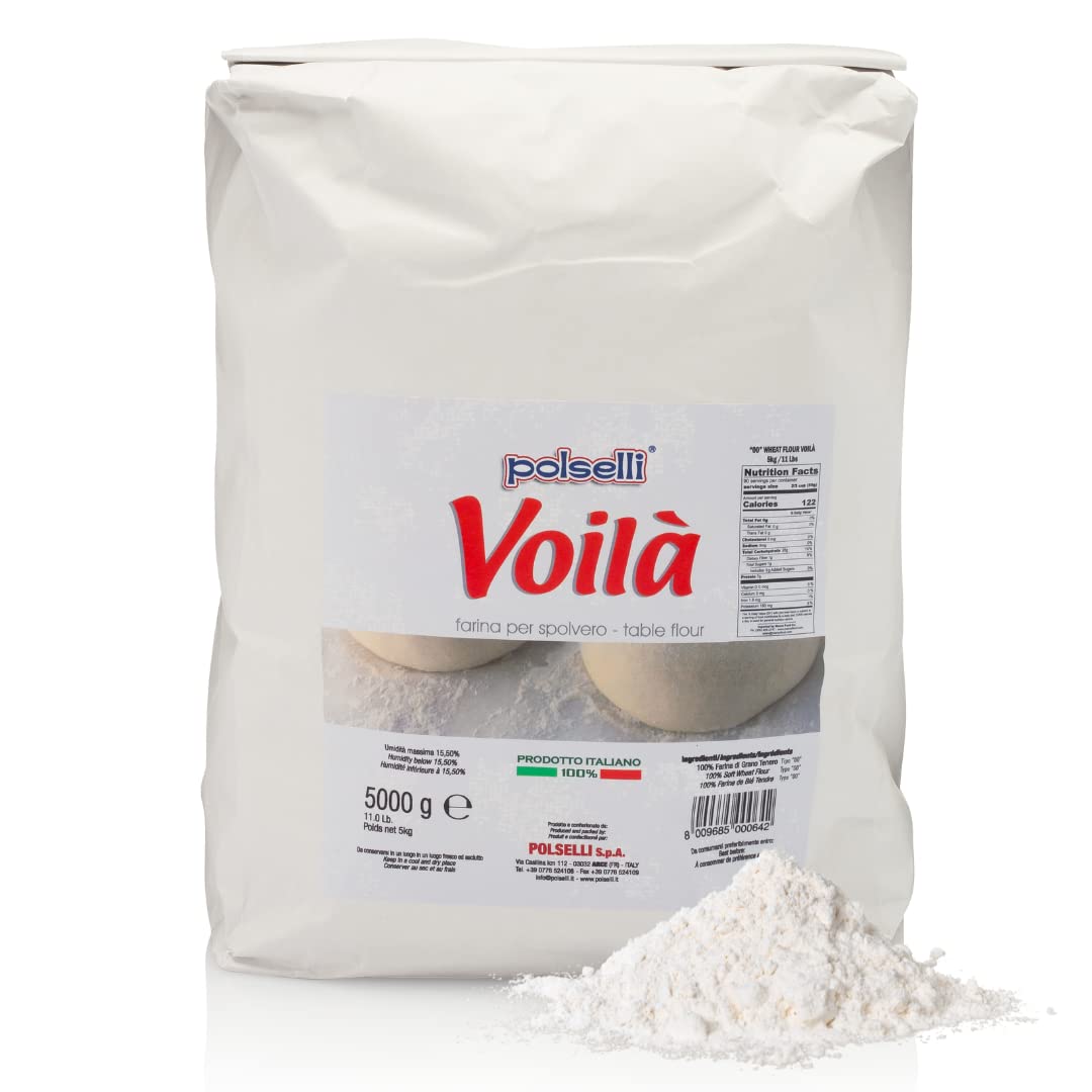 Voila Table Dusting Soft Wheat Flour 11lb Bag