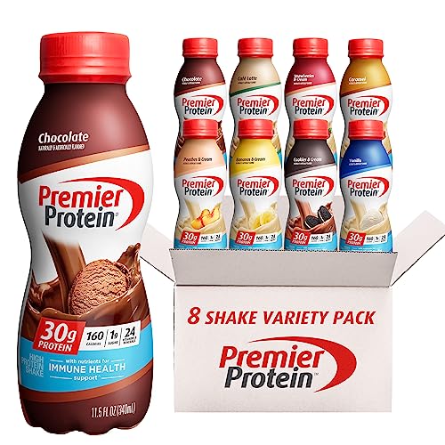 Premier Protein Shake Variety Pack 8 Flavors