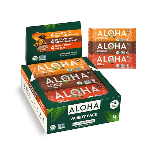 ALOHA Plant Protein Bars Variety 12-Count