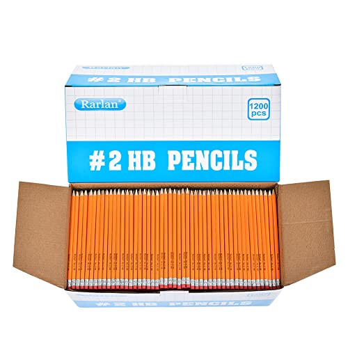 Rarlan Pre-Sharpened #2 Pencils Classroom 1200-Pack