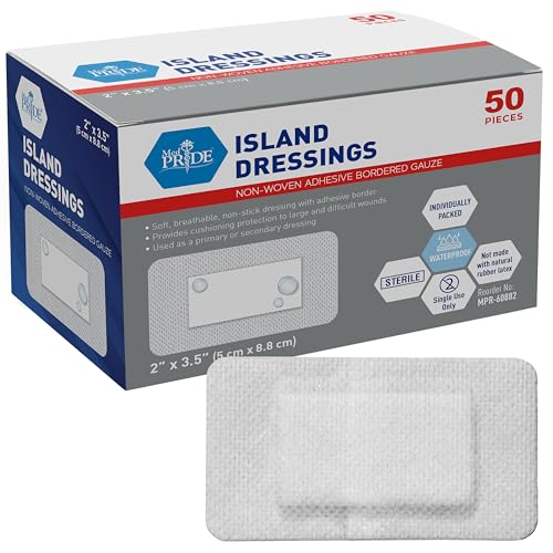 MED PRIDE Adhesive Gauze Pads 6x6 25 Pack