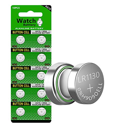 Cotchear AG10 Alkaline Button Batteries 10 Pack