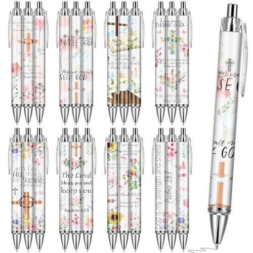 VorkiVecki Bible Verse Inspirational Pens 24-Pack