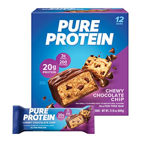 Pure Protein Chewy Chocolate Chip Bars 12 Pack