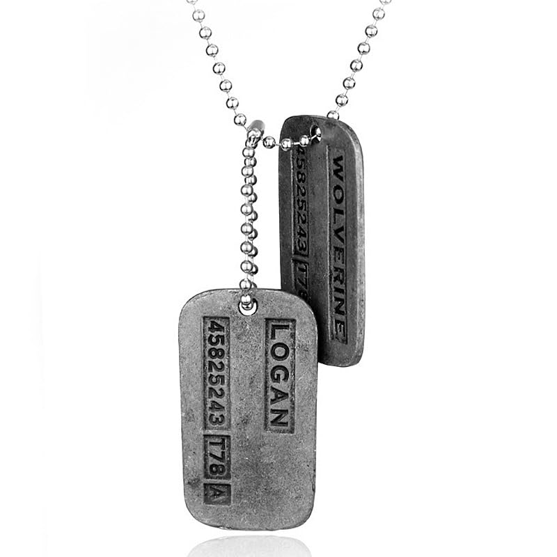 COSNOW Wolverine Dog Tags Necklace
