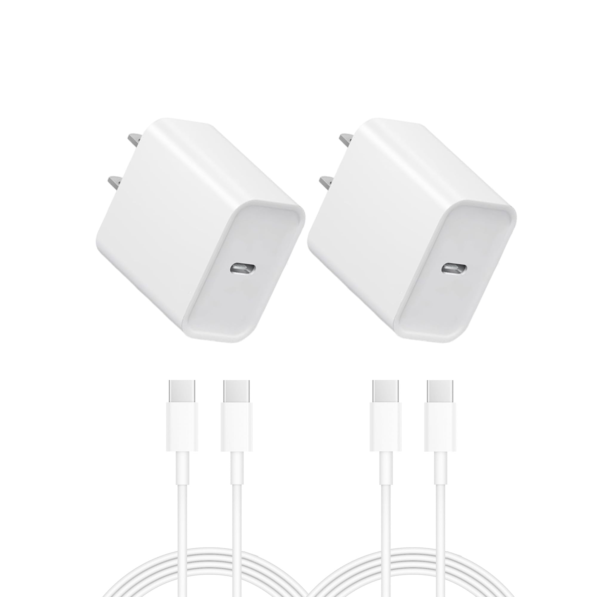 Generic iPhone 17/16 USB-C Fast Charger 2-Pack Cables