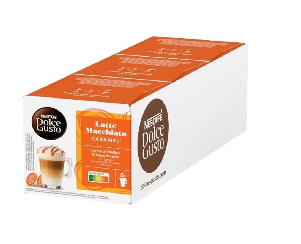 Nescafe Dolce Gusto Caramel Macchiato Pods 16ct 3 Pack