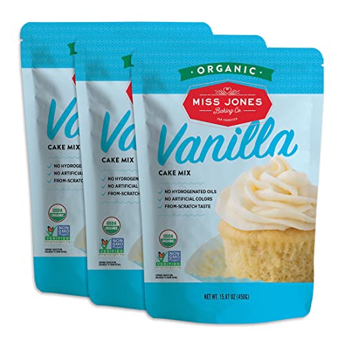 Miss Jones Organic Vanilla Cake Mix 3-Pack