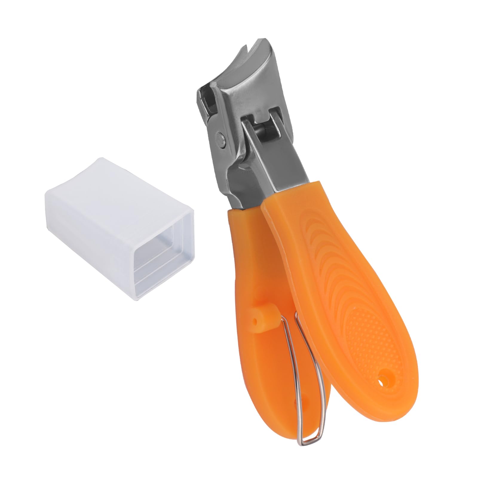 Slanted Anti-Splash Nail Clippers Orange