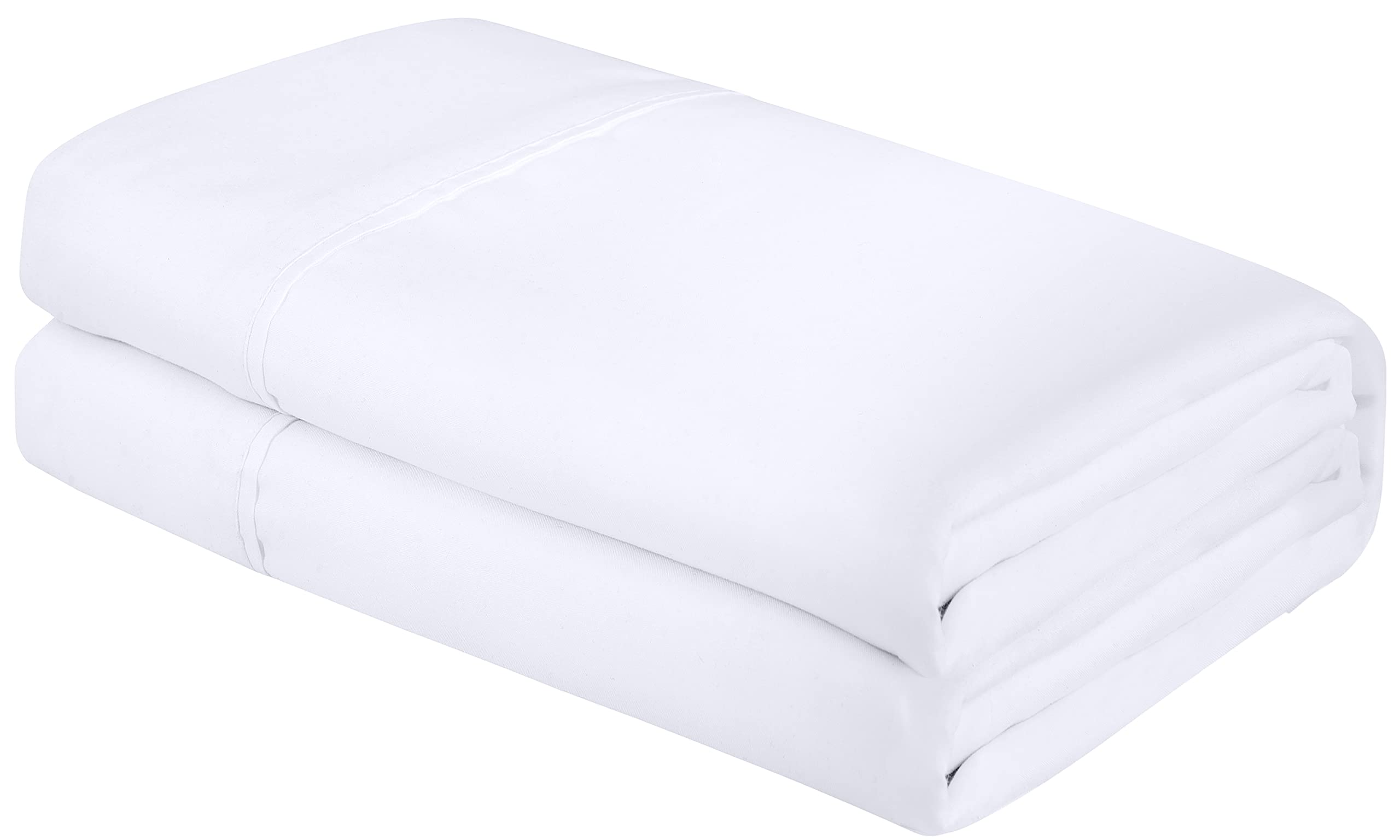 Royale Linens White Microfiber Twin Flat Sheet