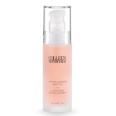 COLLEEN ROTHSCHILD Retinol Supreme Night Oil Stabilized Anti Aging Serum Boosts Skin Repair Process - THD Ascorbate Vitamin C Brightens Complexion 1oz