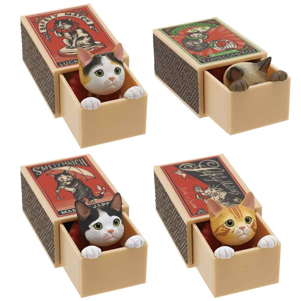 Kitan Club Cat Peek Matchbox Blind Box Figure