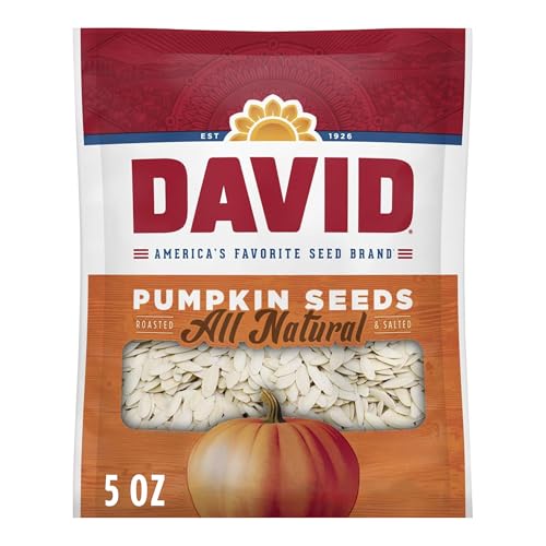 DAVID Pumpkin Seeds All Natural 5oz 12 Pack